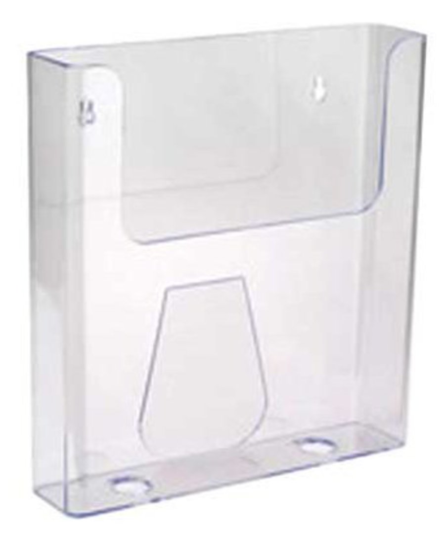 A Budget Key Wall Mount Brochure Holder Award Plastics Displays