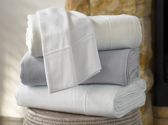 Baksana - Flannelette Sheets / Pillowcases - Silver