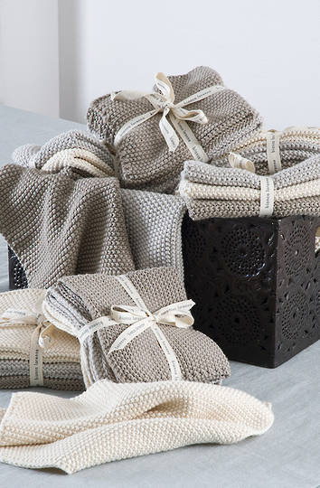 Bianca Lorenne - Lavette Dish Cloth Set - Taupe