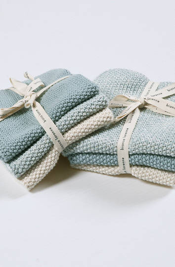 Bianca Lorenne - Lavette Dish Cloth Set - Duck Egg