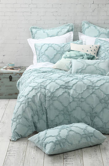 MM Linen - Clover Duvet Cover Set- Duckegg