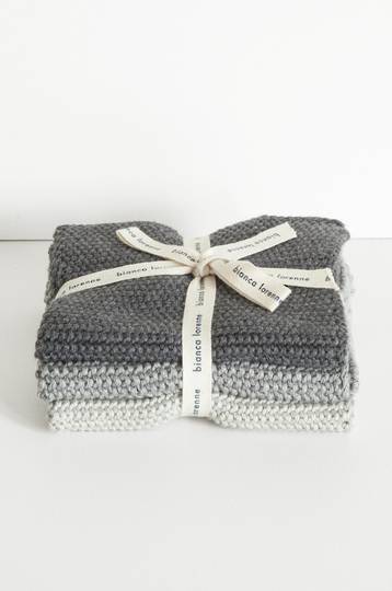 Bianca Lorenne - Lavette Dish Cloth Set - Grey