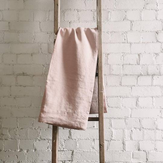 Seneca - Vida Linen Sheets / Pillowcases - Vintage Pink