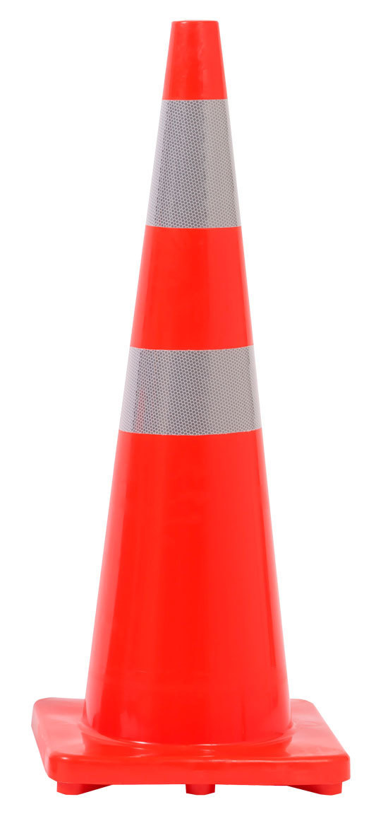 ADSAFE | 900mm Reflective Cone, high quality PVC, orange