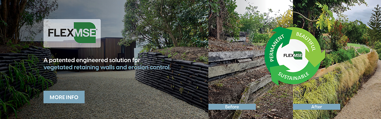 FlexMSE Vegetated Retaining Wall System