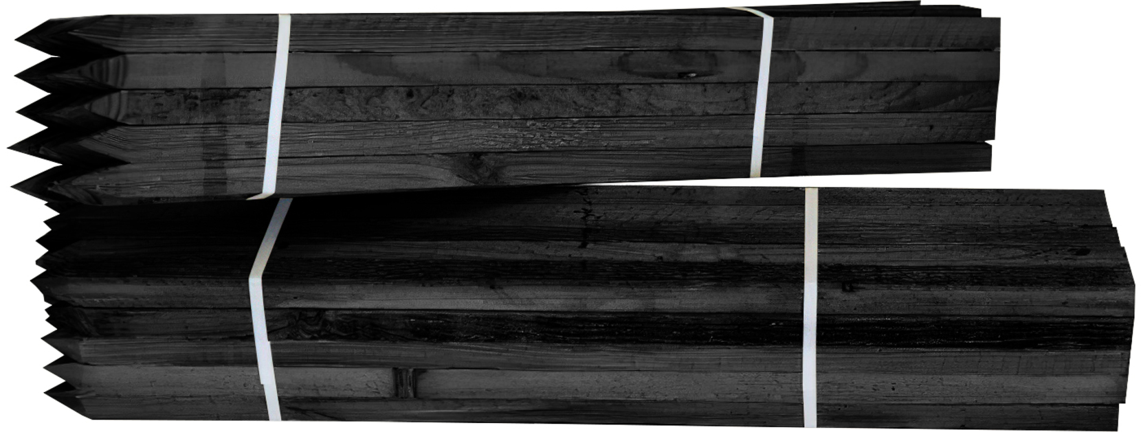 Hardwood Stakes 50x50mm 20pk - Painted Black image 3