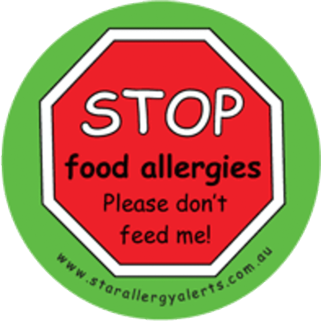 Sticker - STOP food allergies, please don't feed me! Sticker Pack image 0