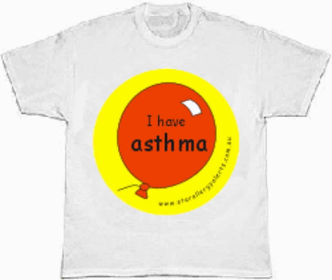 I have asthma - kid's medical alert t-shirt image 0