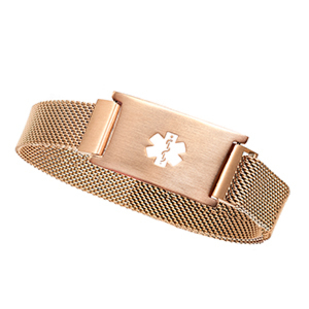 Rose Gold Stainless Magnetic Medical Bracelet image 0