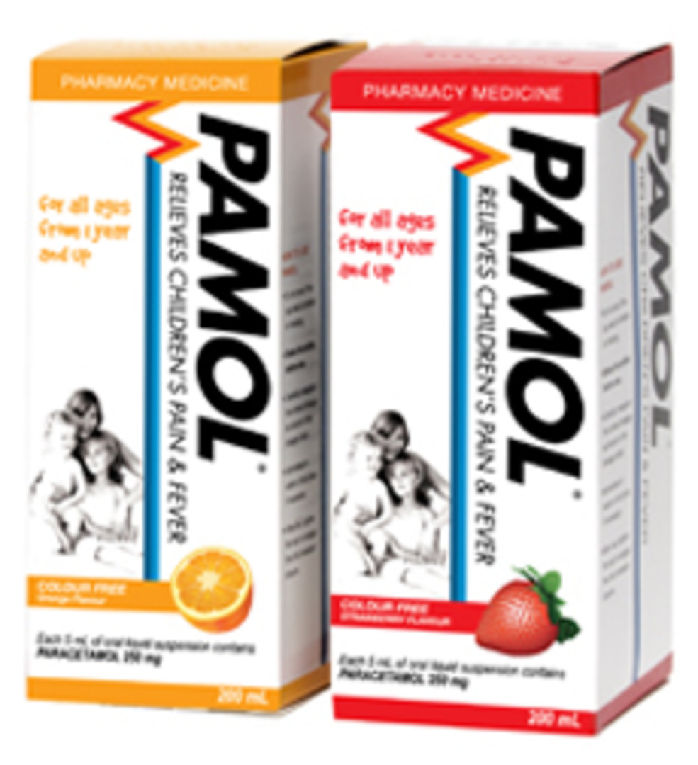 Pamol- Paracetamol 250mg/5ml (200ml bottle) image 0