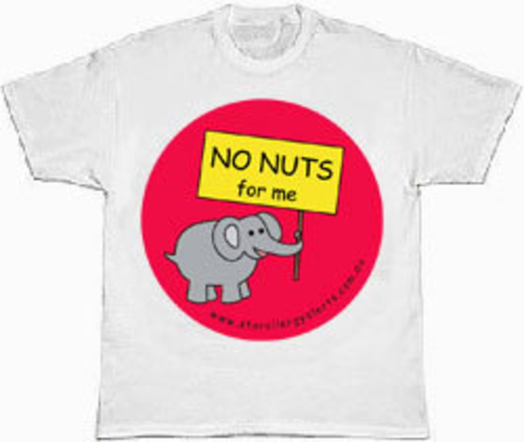 NO NUTS for me - kid's allergy alert t-shirt image 0