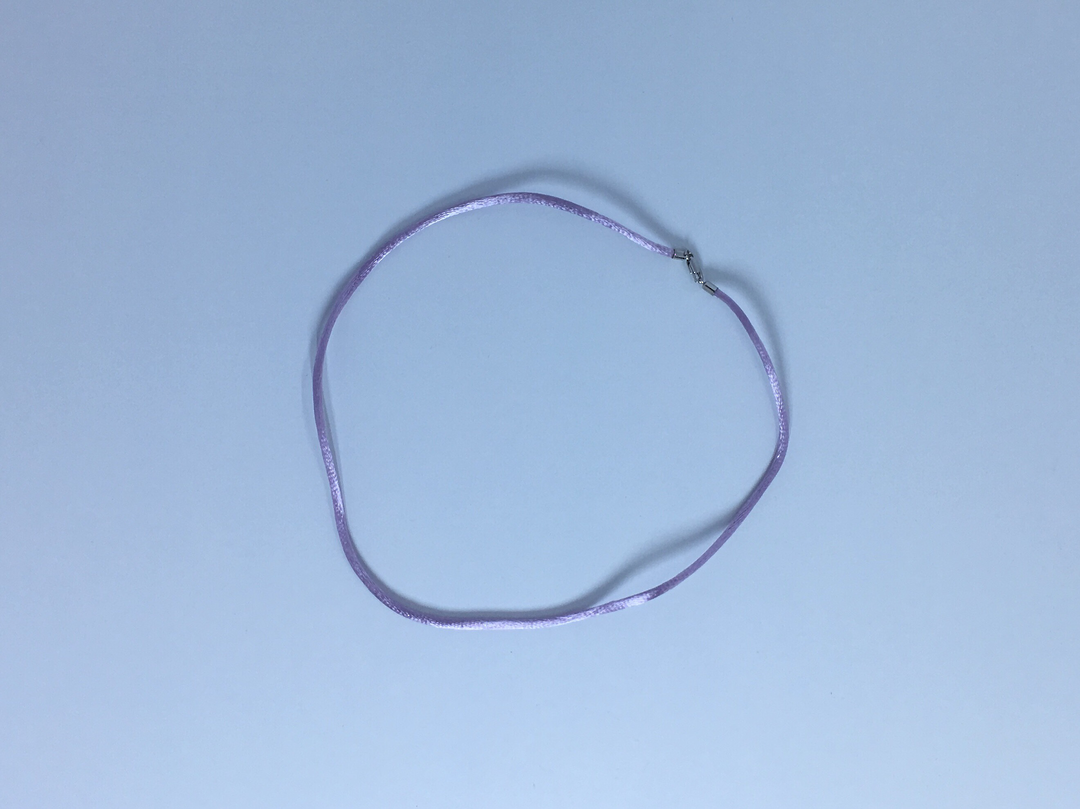 Satin Necklace Blue or Lavender image 1