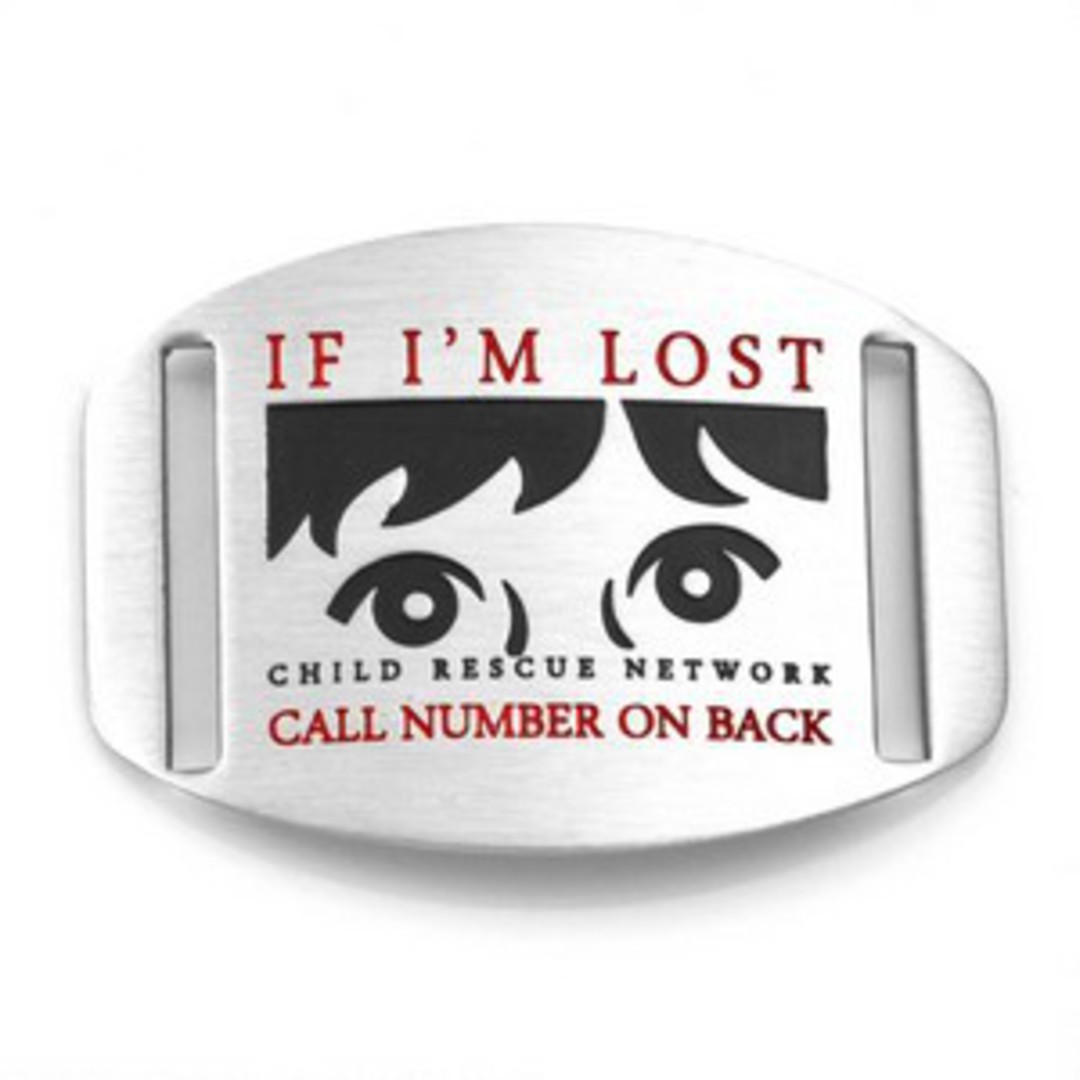 Stainless Steel Medical Alert Plaque - 'IF I'M LOST CALL NUMBER ON BACK' image 0