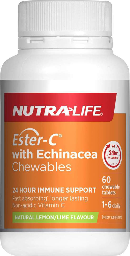 Nutra-Life Ester-C with Echinacea 60 chewable tablets image 0