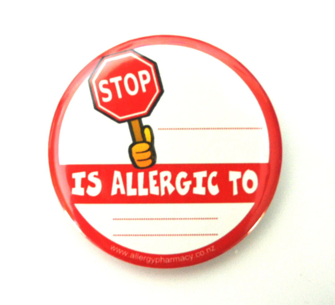 STOP..... Is Allergic To..... Badge Pack image 0