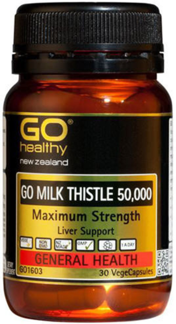 Go Milk Thistle 50,000 30 VegeCapsules image 0