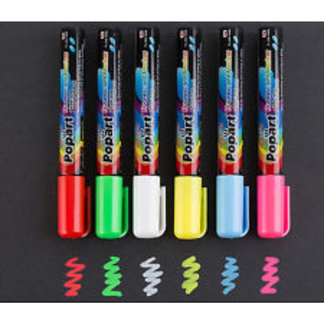 LED Writing Board Pens (6pk) image 0