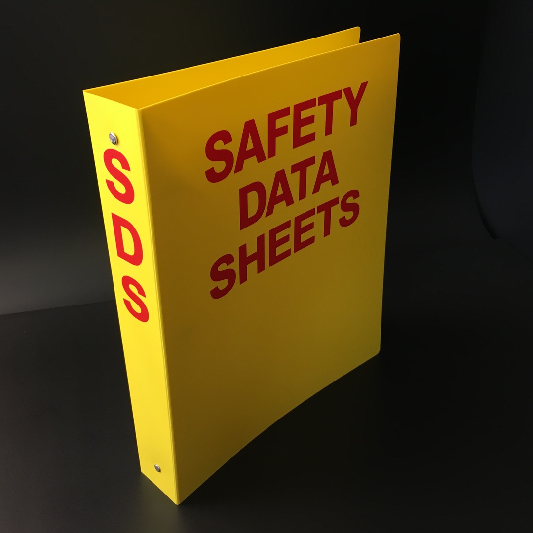 Yellow A4 Ringbinder for SDS Sheets image 0