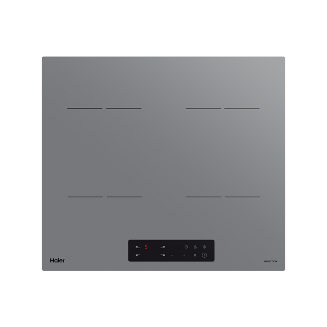 HAIER 60CM 4 ZONE GREY GLASS INDUCTION COOKTOP image 0