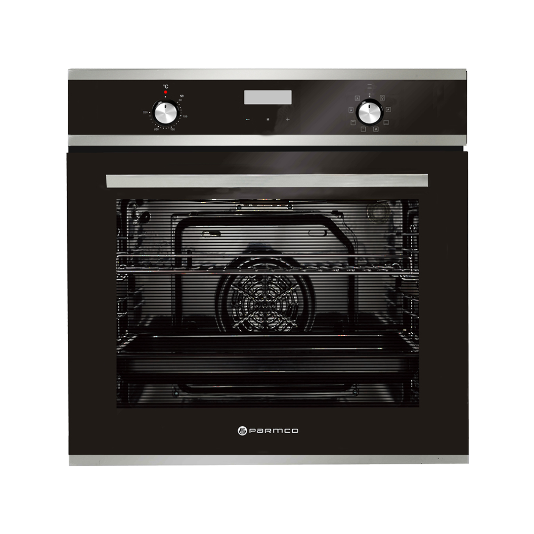 PARMCO 600MM 76L STAINLESS STEEL 8 FUNCTION OVEN image 0