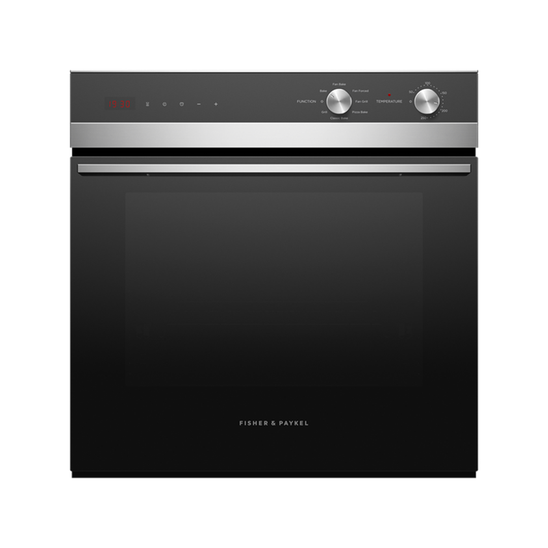 FISHER & PAYKEL 60CM 7 FUNCTION BUILT-IN STAINLESS STEEL BLACK OVEN image 0