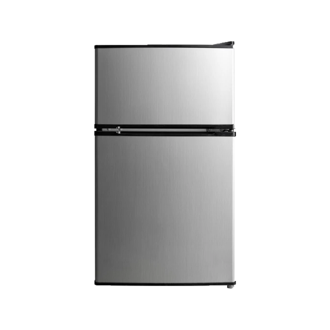 midea 87l stainless steel bar fridge freezer image 0