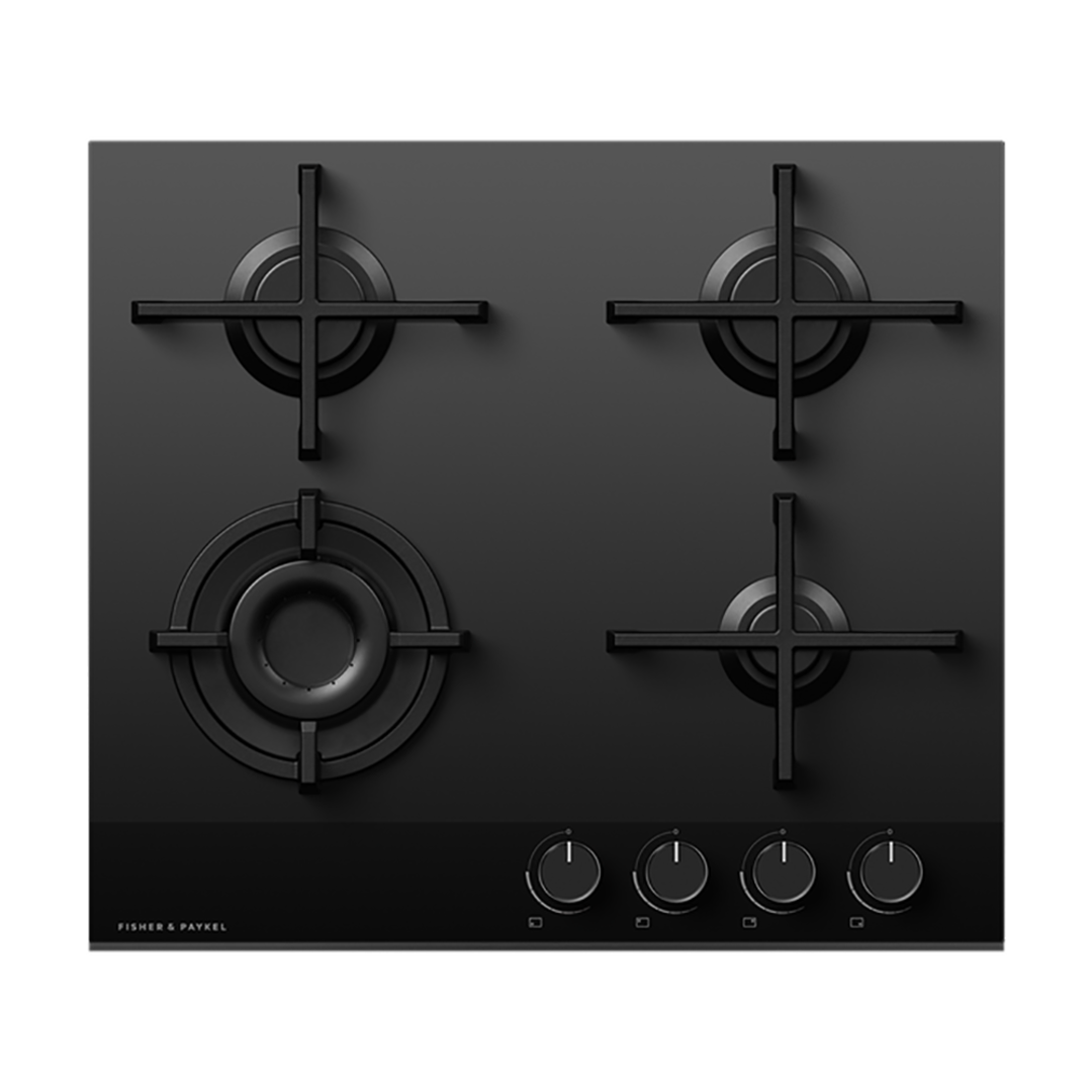 FISHER & PAYKEL 4 BURNER GAS ON GLASS 60CM NATURAL GAS COOKTOP image 0