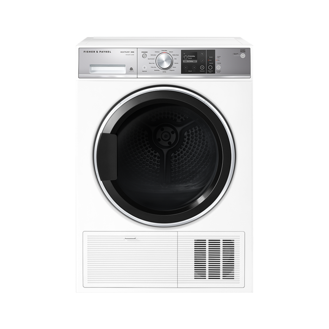 FISHER & PAYKEL 9KG HEAT PUMP CONDENSING DRYER WITH STEAM CARE image 0