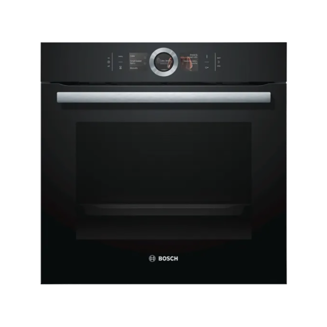 BOSCH SERIES 8 BUILT IN 60CM BLACK & STAINLESS OVEN image 0