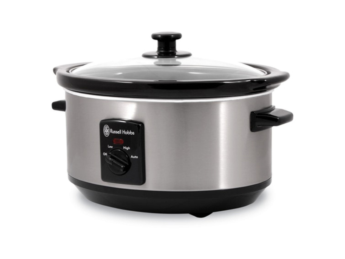 RUSSELL HOBBS 3.5L BRUSHED STAINLESS STEEL SLOW COOKER image 0