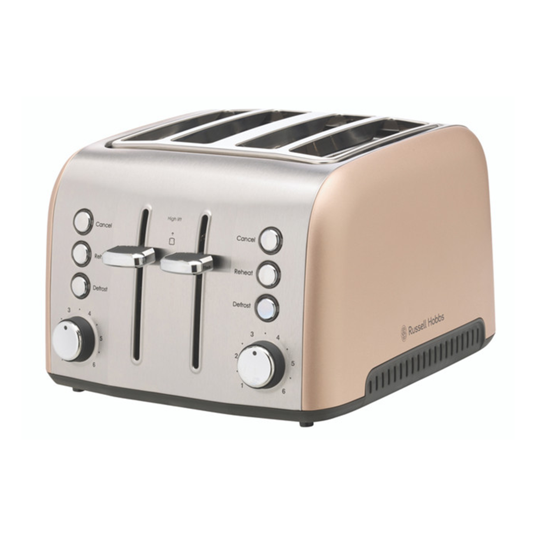 RUSSELL HOBBS BROOKLYN CHAMPAGNE 4 SLICE TOASTER image 0