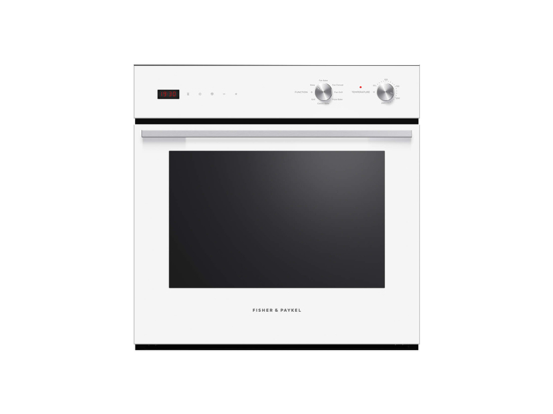 FISHER & PAYKEL 60CM 85L 7 FUNCTION BUILT-IN WHITE OVEN image 0
