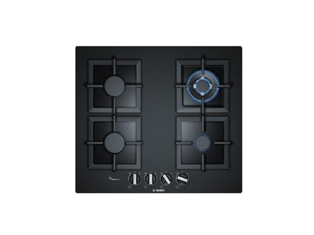 BOSCH SERIES 6 BLACK TEMPERED GLASS 60CM GAS COOKTOP image 0
