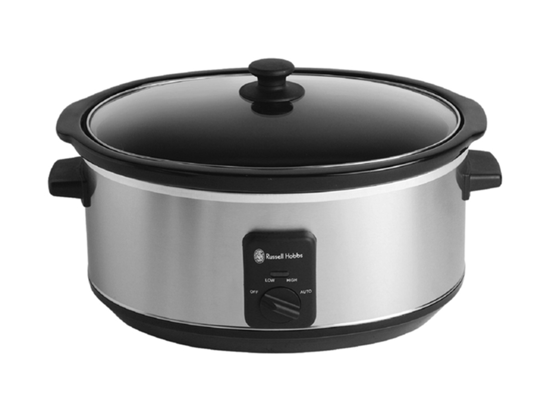 RUSSELL HOBBS 6L BRUSHED STAINLESS STEEL SLOW COOKER image 0