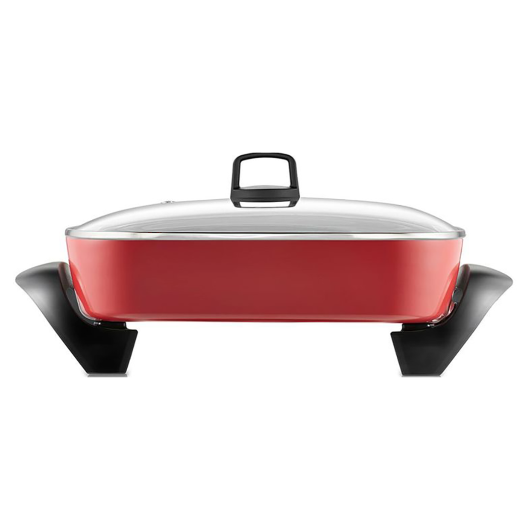 SUNBEAM MINERALE CLASSIC BANQUET OCHRE RED ELECTRIC FRY PAN image 0