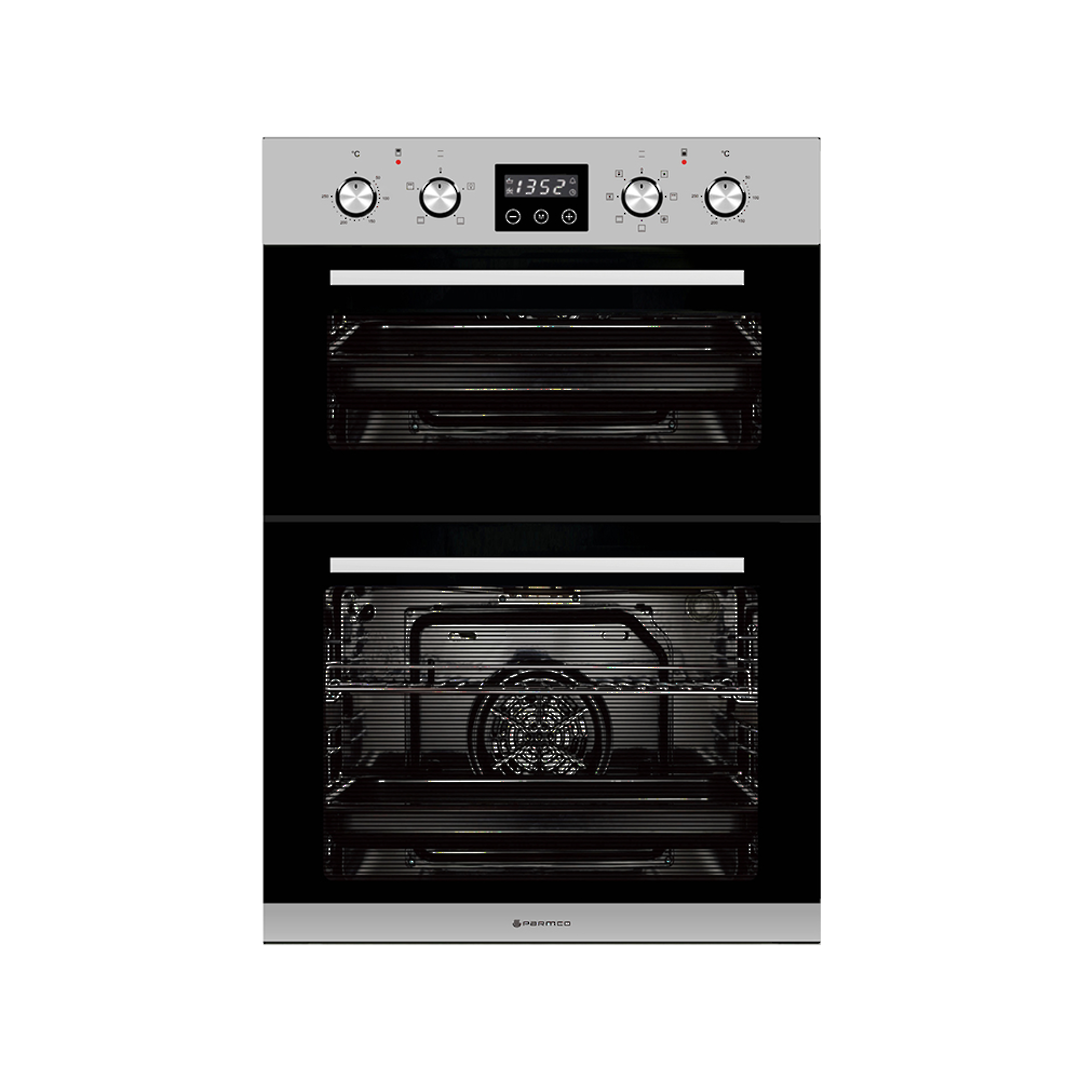 PARMCO 600MM STAINLESS STEEL BUILT-IN DOUBLE OVEN image 0