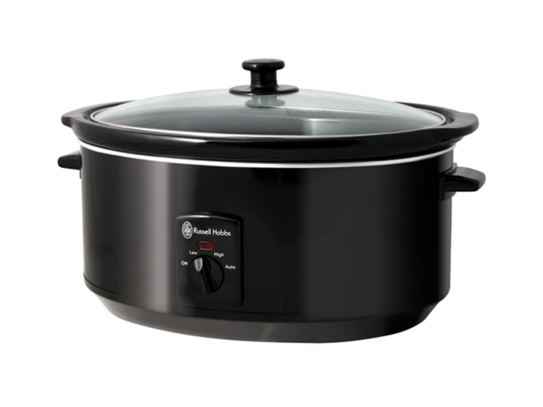 RUSSELL HOBBS 6L BLACK SLOW COOKER image 0