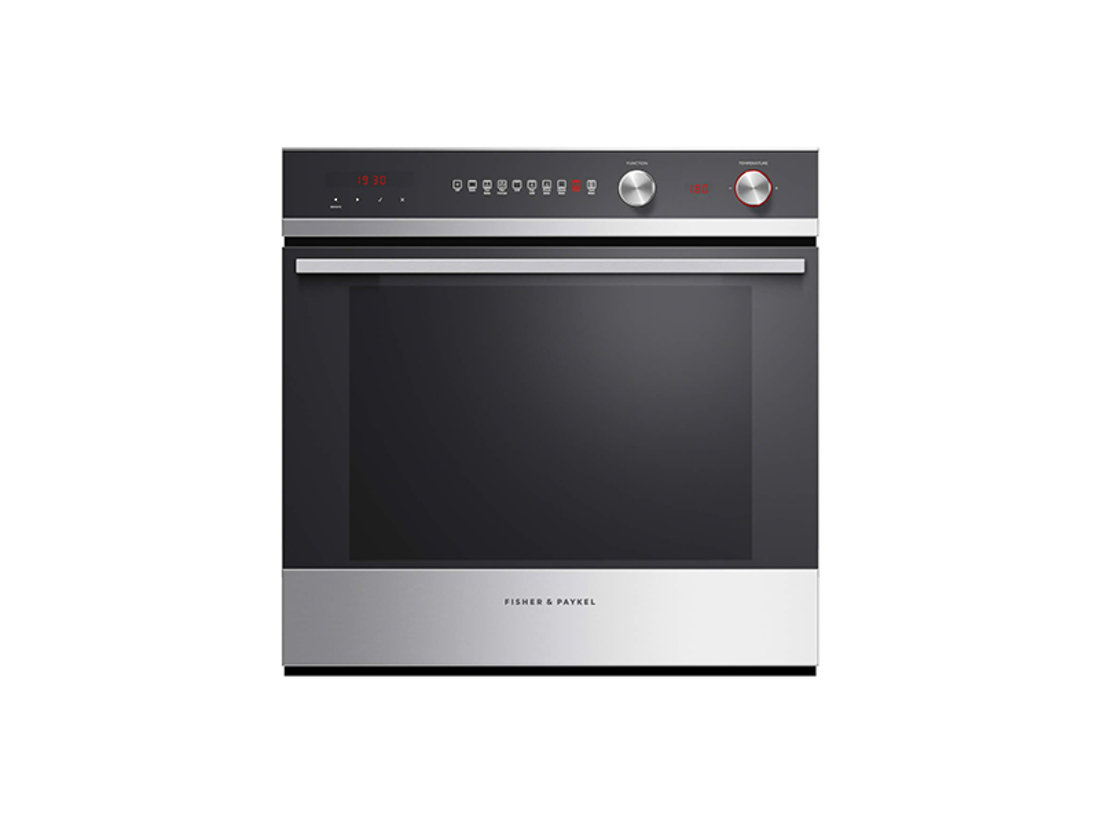 FISHER & PAYKEL 60CM 85L 9 FUNCTION BUILT-IN STAINLESS STEEL BLACK OVEN image 0