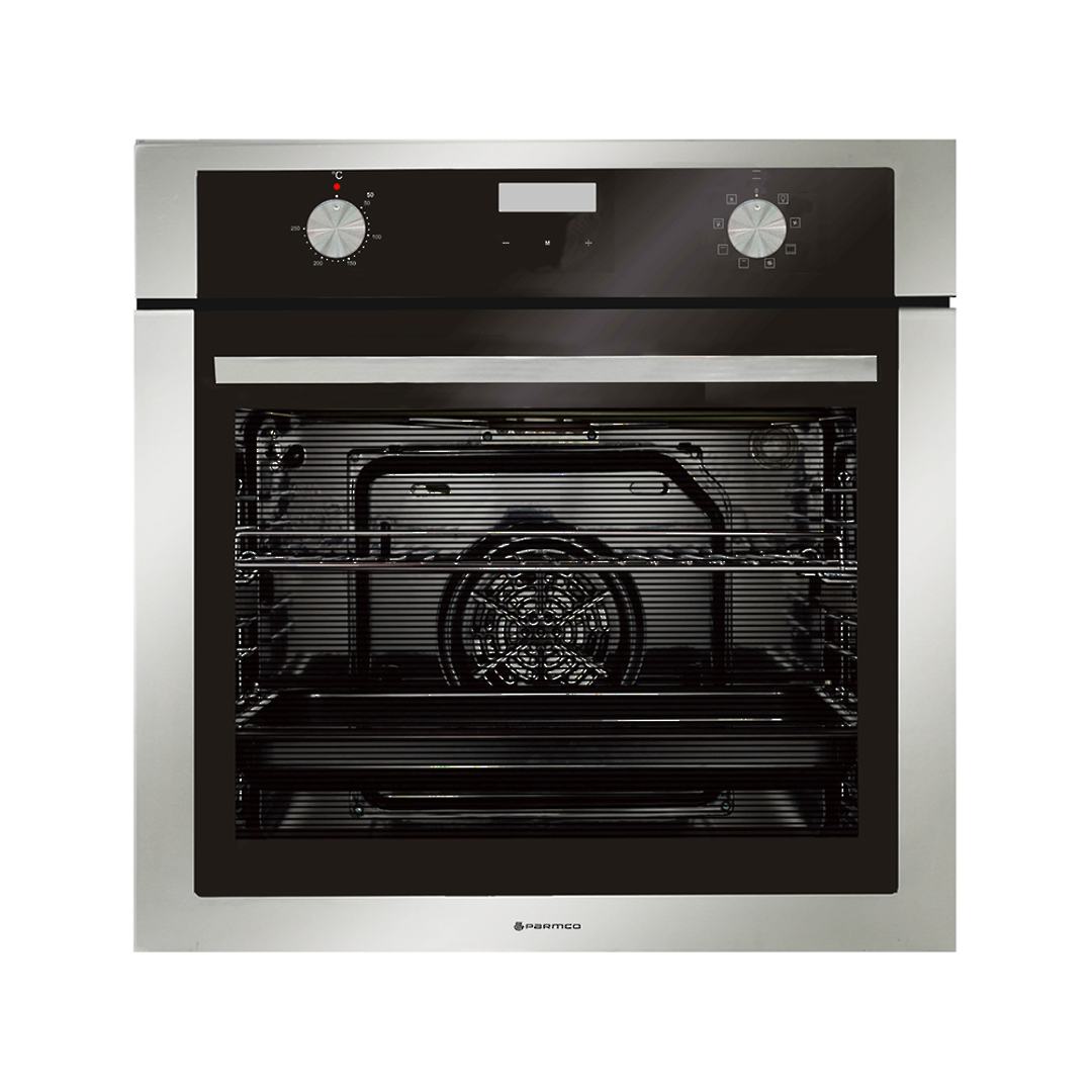 PARMCO 60CM 76L 8 FUNCTION STAINLESS STEEL OVEN image 0