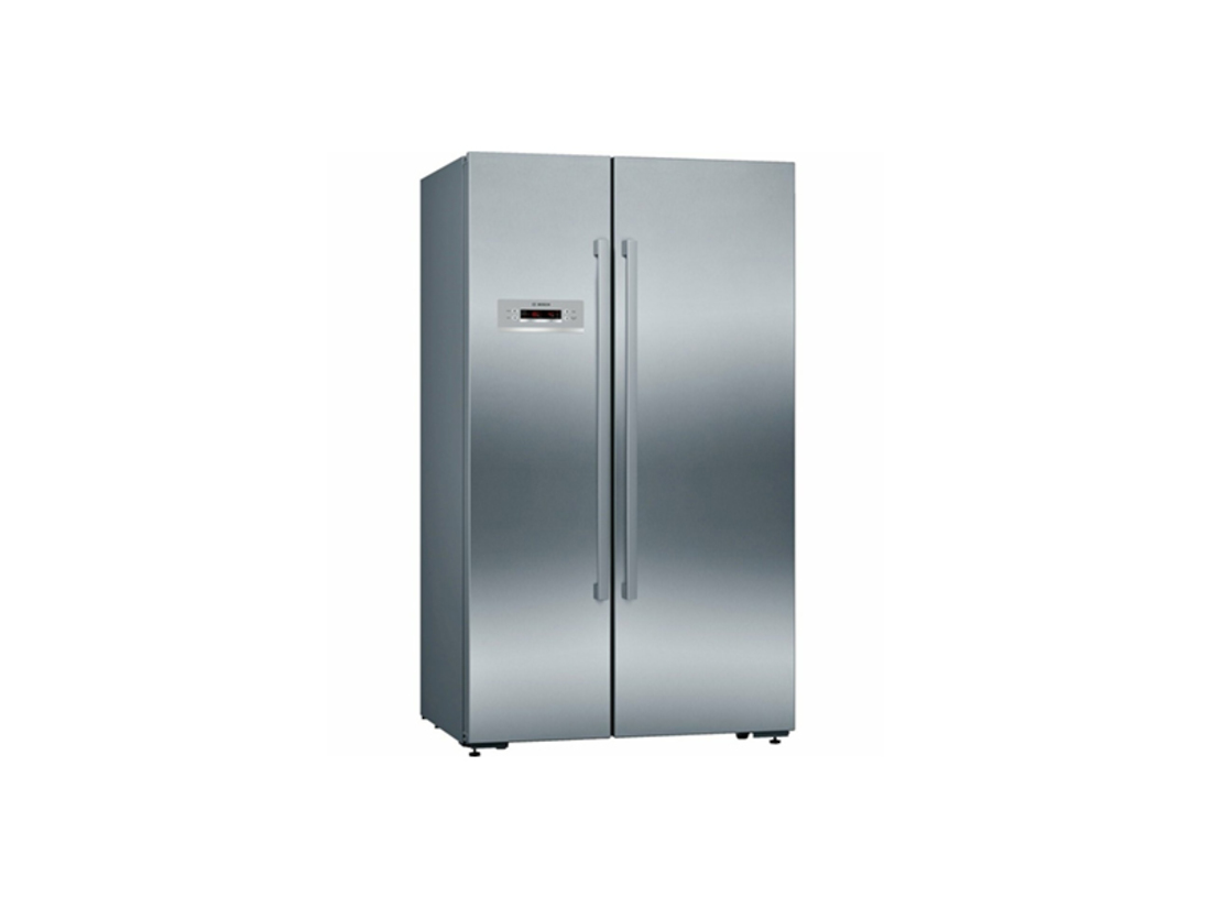 BOSCH 652L SERIES 4 AMERICAN SIDE BY SIDE STAINLESS FRIDGE FREEZER image 0