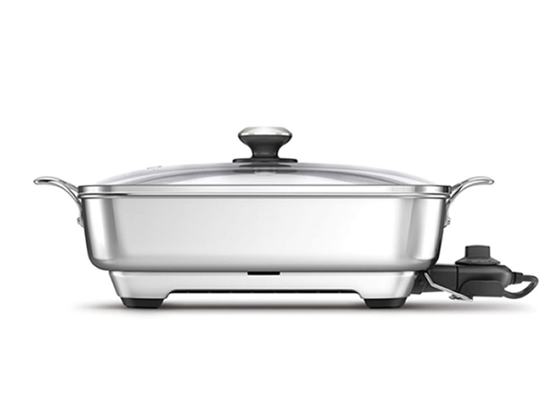 BREVILLE STAINLESS STEEL THERMAL PRO LARGE BANQUET FRYPAN image 0