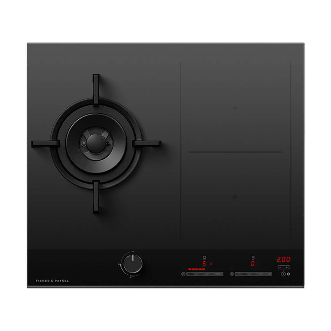 FISHER & PAYKEL 60CM 1 BURNER 2 ZONES NATURAL GAS + INDUCTION COOKTOP image 0