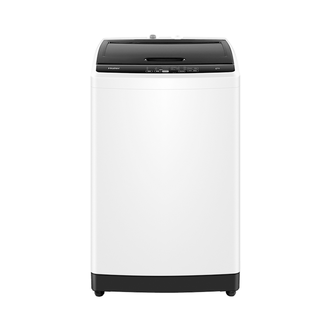 HAIER 6KG WHITE WITH BLACK LID TOP LOAD WASHING MACHINE image 0