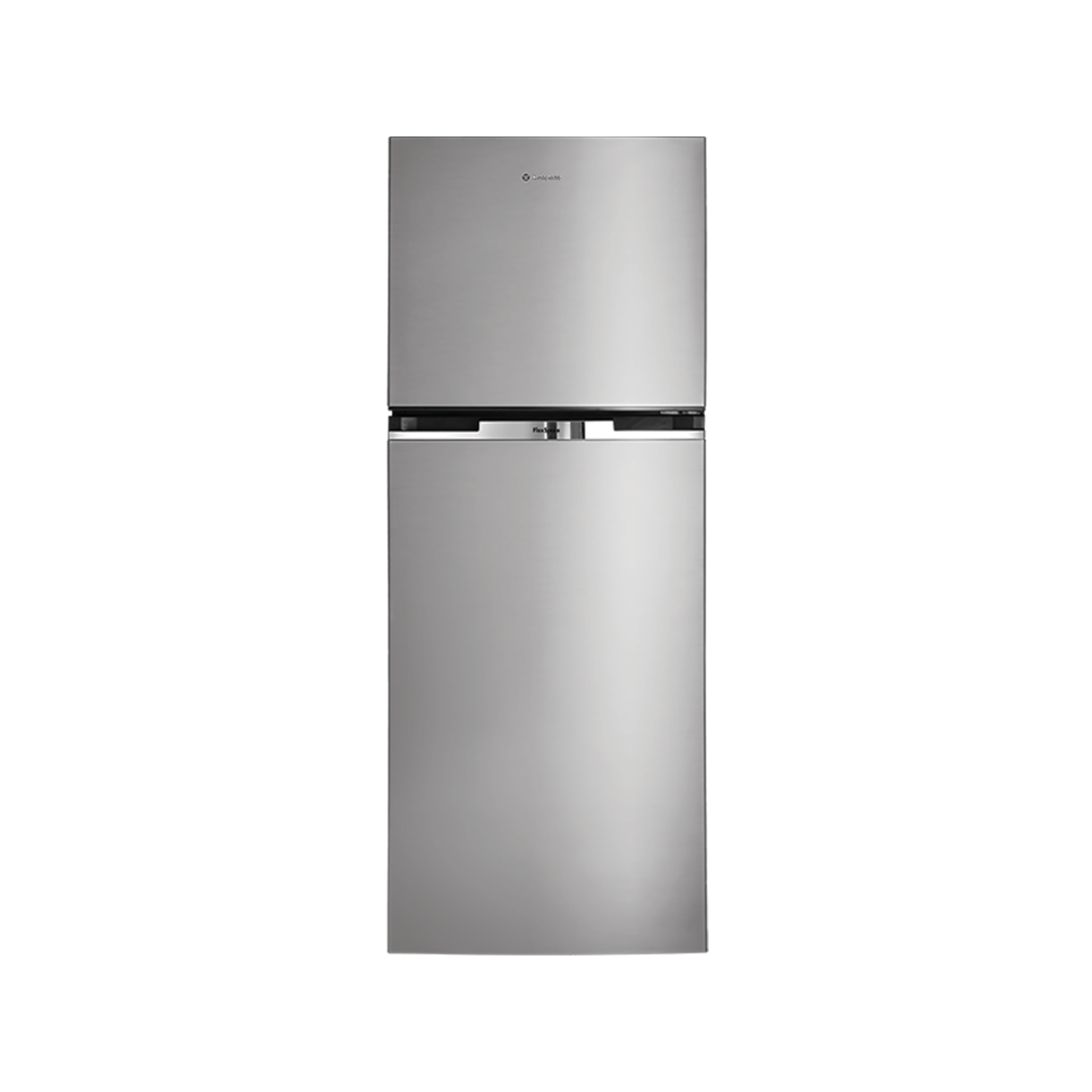 westinghouse 256l steel top mount fridge freezer image 0