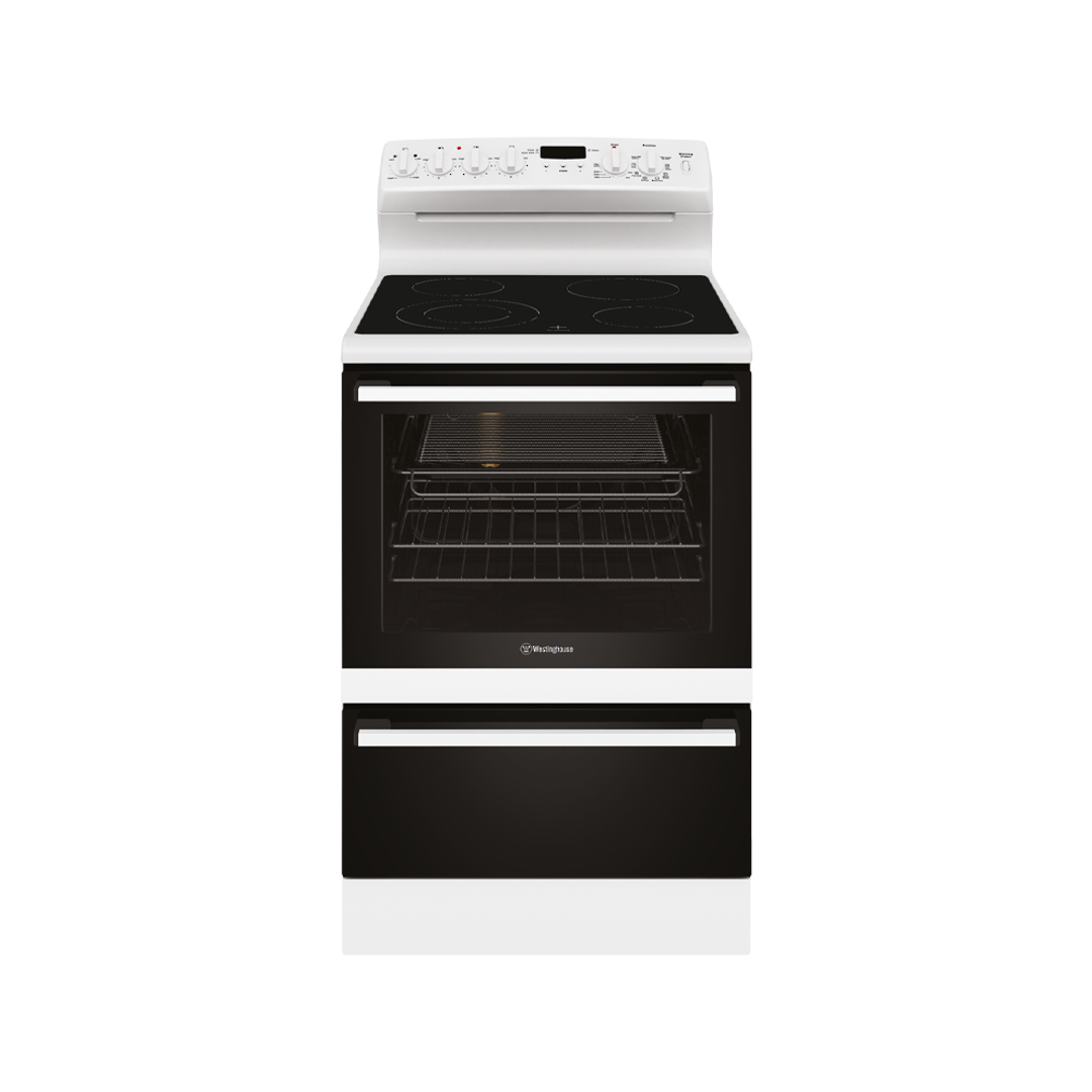 WESTINGHOUSE 60CM ELECTRIC OVEN WITH CERAMIC HOB image 0