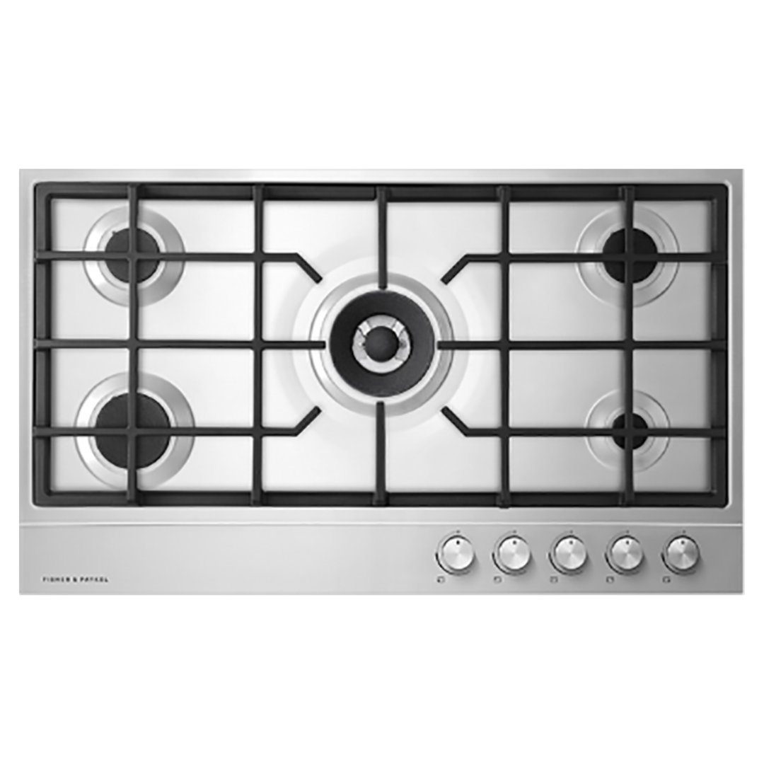 FISHER & PAYKEL 90CM STAINLESS STEEL GAS COOKTOP image 0