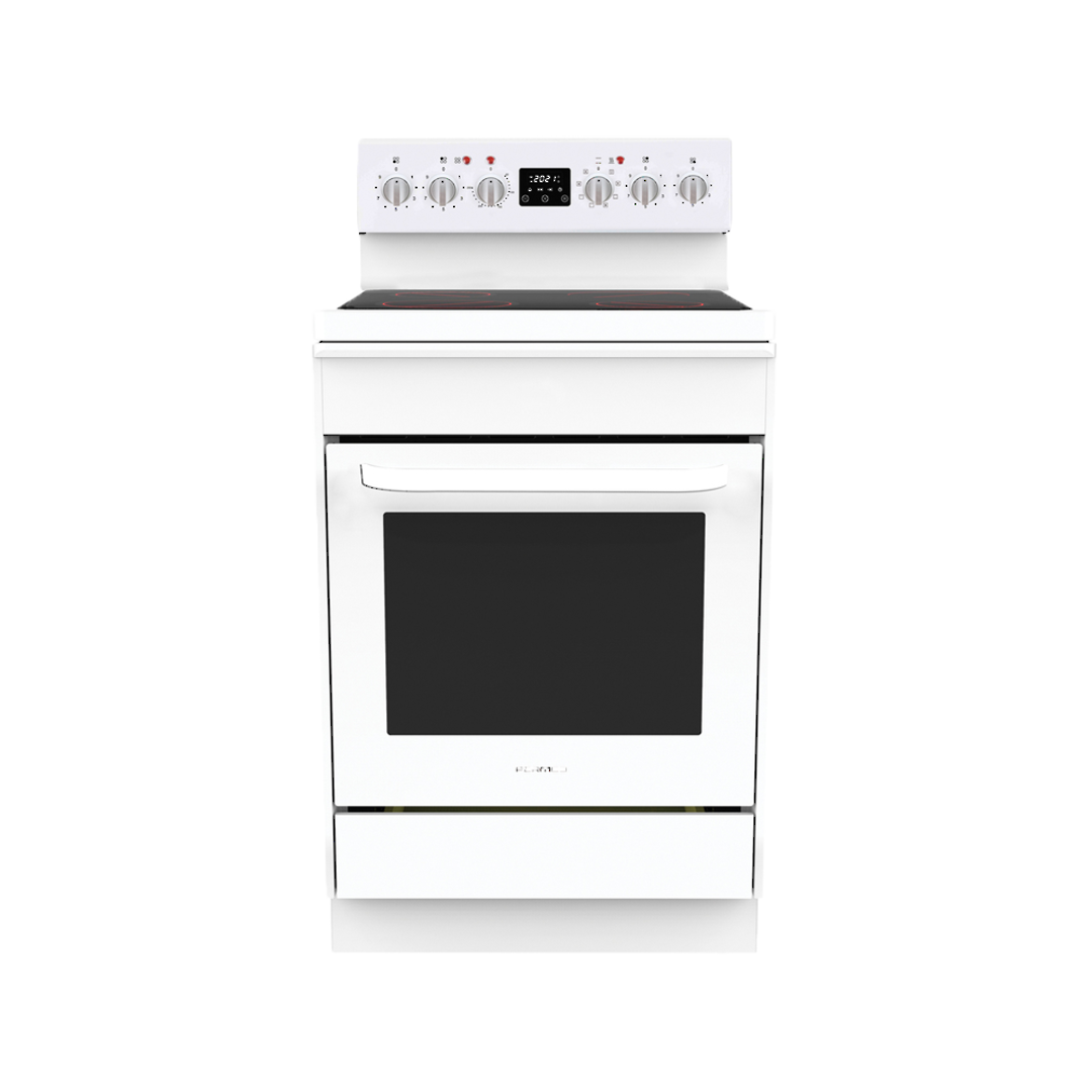 PARMCO 600MM 8 FUNCTION WHITE FREESTANDING ELECTRIC OVEN image 0