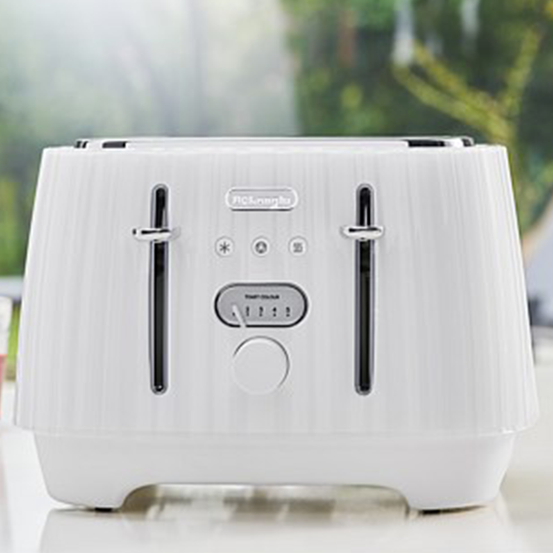 De'Longhi Ballerina 4-Slice Toaster, White