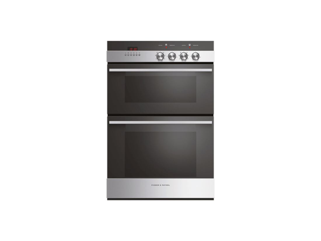 FISHER & PAYKEL 60CM 7 FUNCTION STAINLESS STEEL DOUBLE WALL OVEN image 0