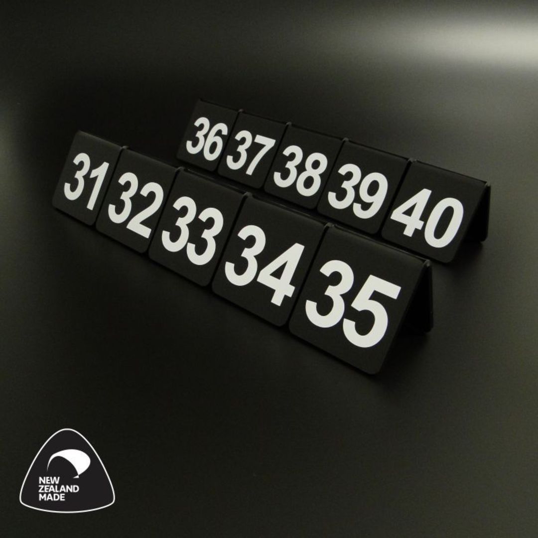 Black Table Numbers 31-40 image 0